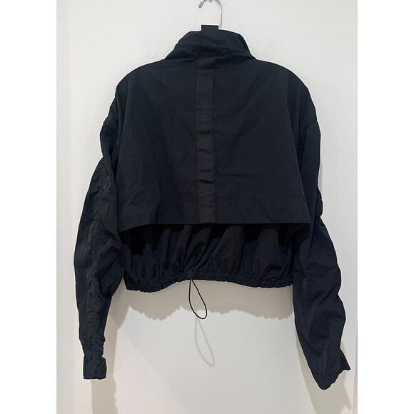 ATHLETA Allyson Felix Legend Oversized Jacket Black Windbreaker Reflective XL - Picture 4 of 13